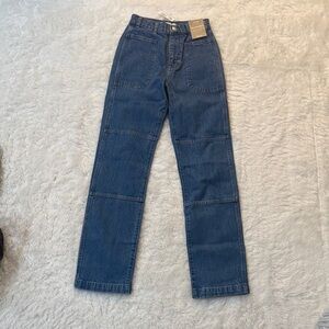 NWT Madewell Women's Straight Leg Jeans - Dark Blue